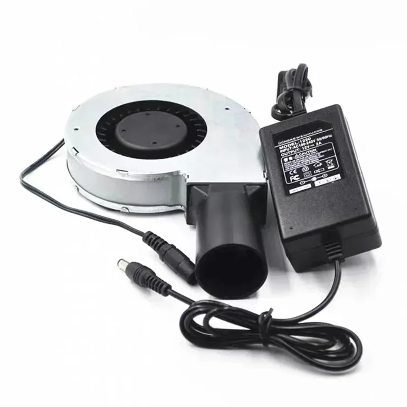11028 Blower 12V2A Metal Shell With Large Air Volume Suitable For Barbecue Stove Wood Stove With Speed Regulator