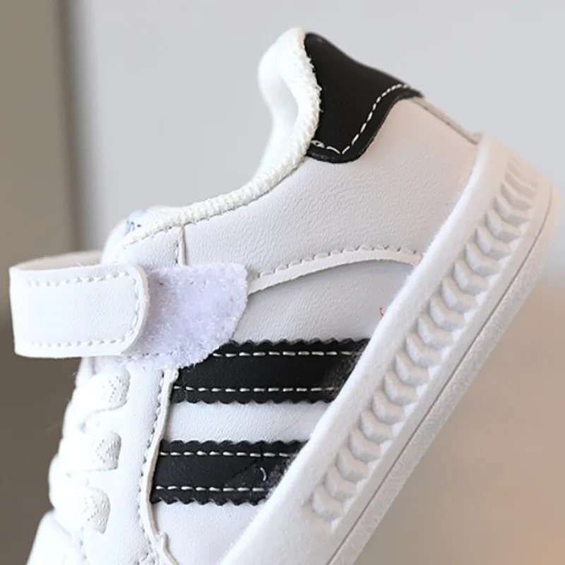 Spring Autumn New baby casual shoes Girls Non Slip Sports Board shoes PU leather Soft soled Baby boys Walking shoes