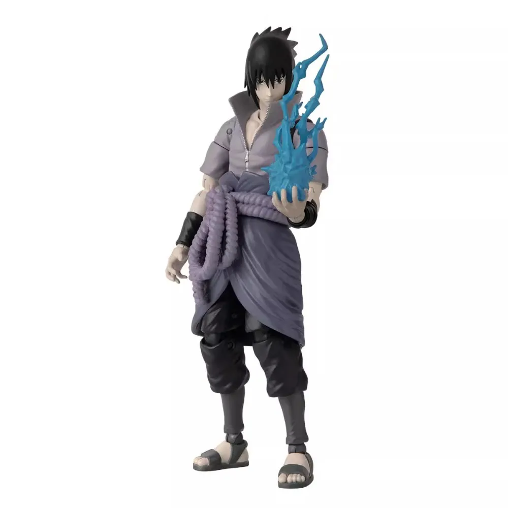 BANDAI Genuine Naruto Garage Kit Shippūden Anime Character Hatake Kakashi Uchiha Sasuke Action Figure Model Toy Collection Gift