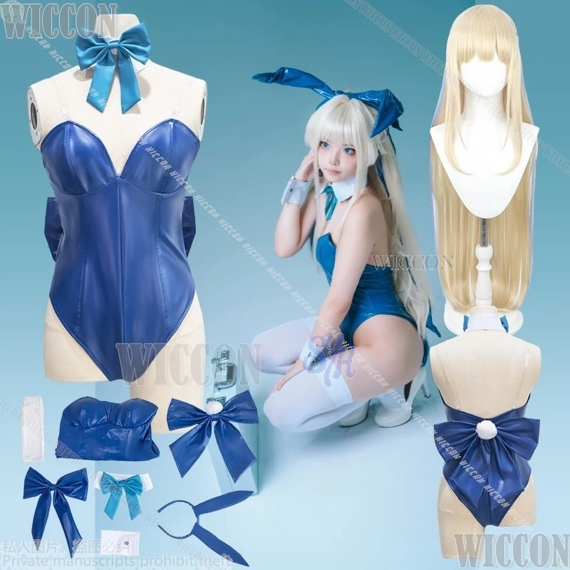 

Game Blue Archive Косплей Asuma Toki Сексуальный костюм кролика для девочек Kawaii Синий комбинезон с бантом 코스프레 Одежда для вечеринки на Хэллоуин Карнавальный наряд