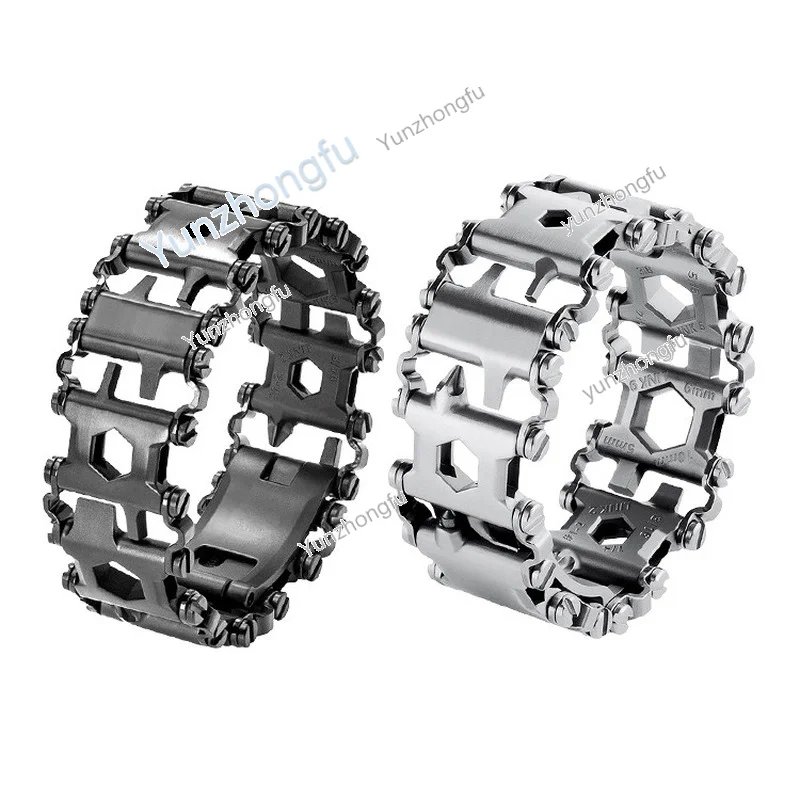 Imagem -03 - Pulseira de Couro Multi Ferramenta Masculina Equipamento Selvagem ao ar Livre Acessórios de Sobrevivência