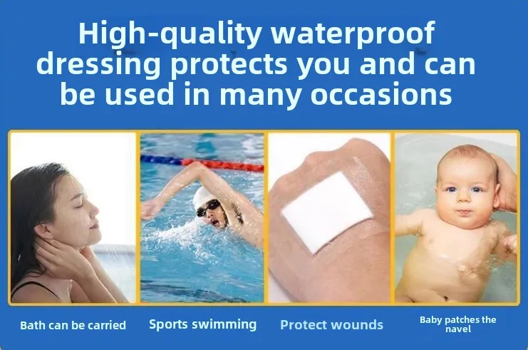 Medyczny sterylny opatrunek na rany - samoprzylepna, wodoodporna folia PU do pielęgnacji i ochrony urazów