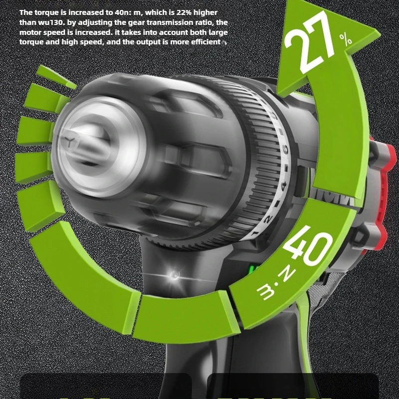 Worx يده الحفر WU130X فرش ليثيوم الحفر عالية الطاقة يده الحفر الصغيرة الصلب مدفع الحفر شحن لاسلكي الحفر