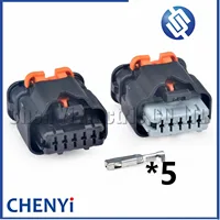 Conector impermeable automotriz serie 1,5 de 5 pines enchufe F del mazo de cables 633700 F F F 833700 13893671 Para Peugeot Citroen renault