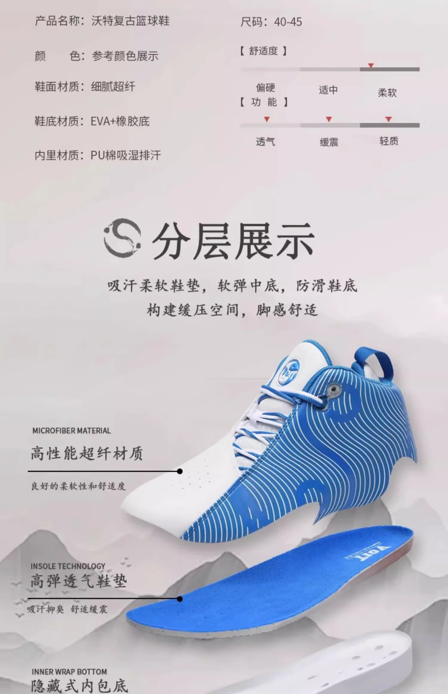 2025 Summer comfortable high quality rubber sole practical sports basketball shoes casual men's shoes 39-47