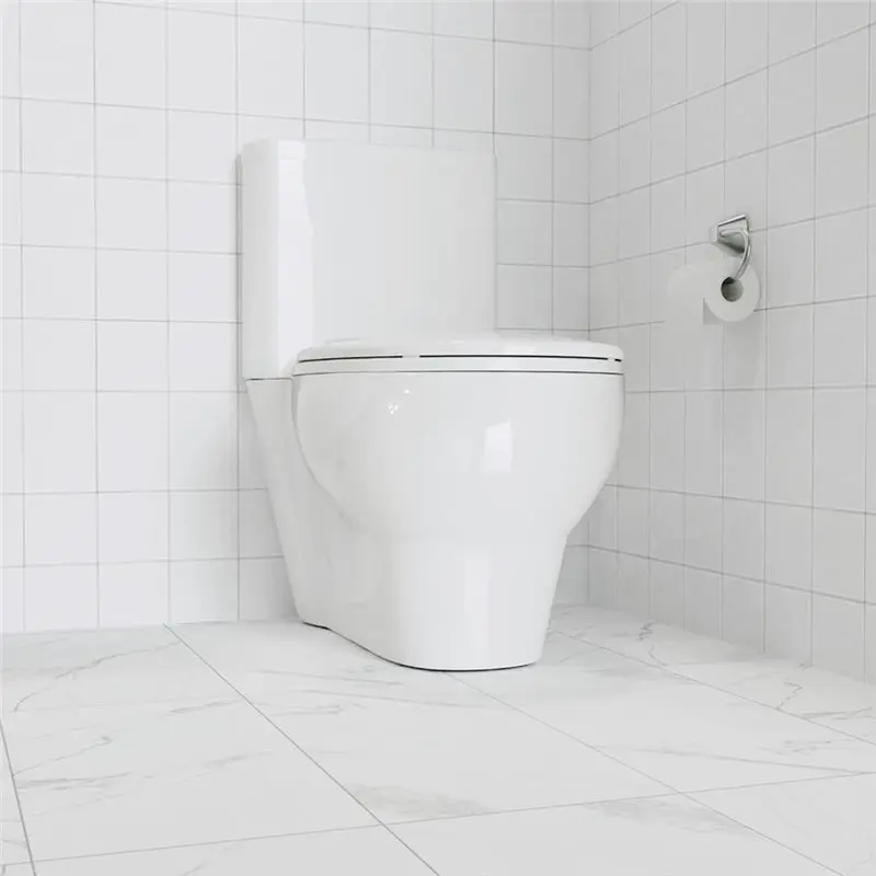 LITE-Polypropylene Round White Toilet Seat Cover With Easy Installation And Slow Close Hinge Design
