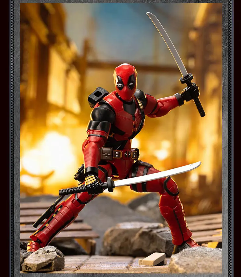 Blokees Deadpool 3 Wolverine Action Figures Spider-Man Movie Version Deadpool & Friend Series Collections Figures Adult Gift