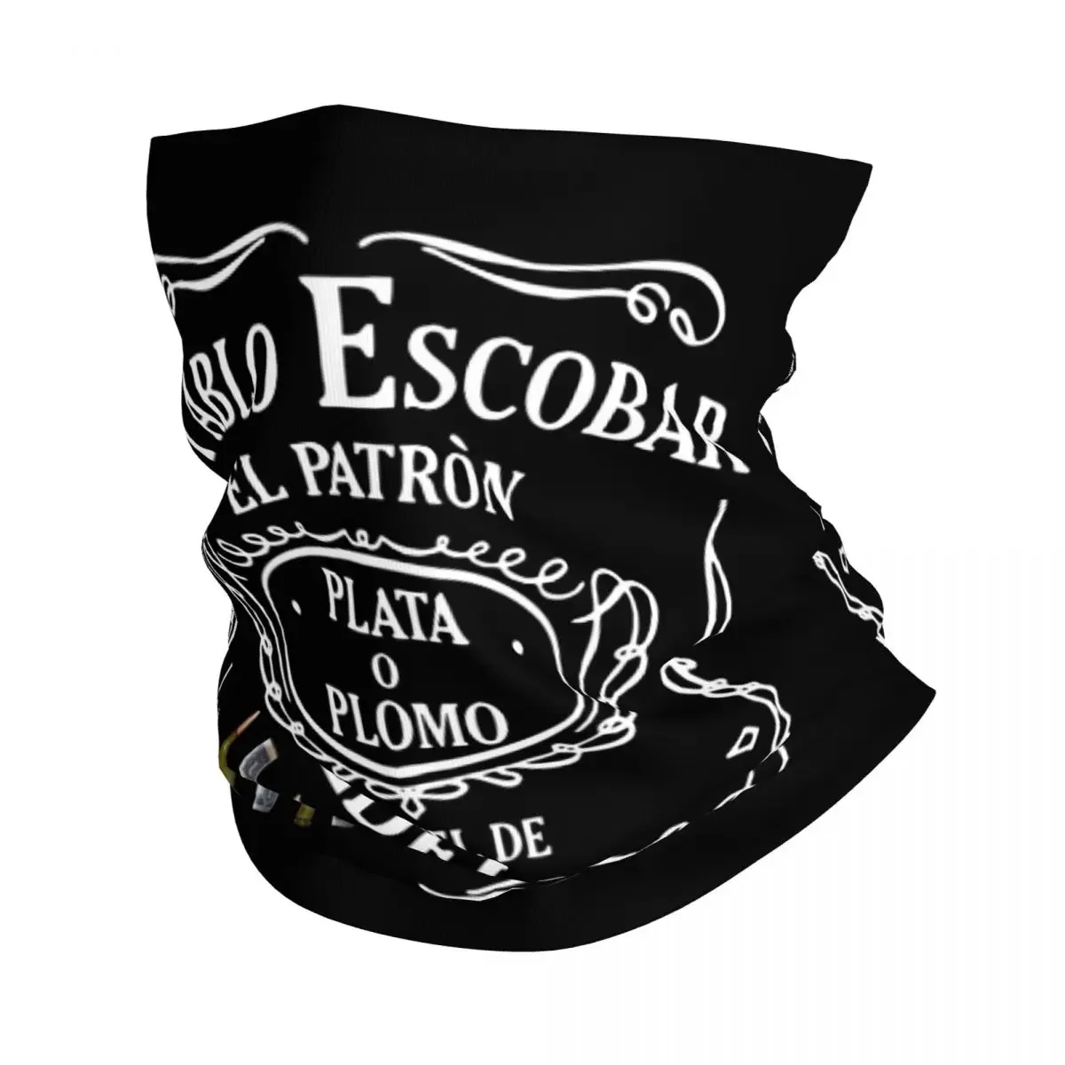 New Pablo Escobar Narcos El Patron Bandana Neck Gaiter Printed Balaclavas Face Mask Scarf Multi-use Headwear Riding Adult All Se