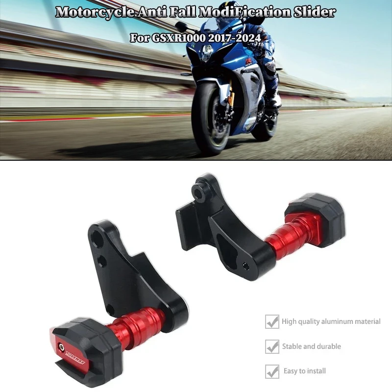 

Motorcycle Falling Protection Frame Slider Fairing Guard Crash Protector For SUZUKI GSXR1000 GSX-R1000 2017-2024 2013 2012 2021
