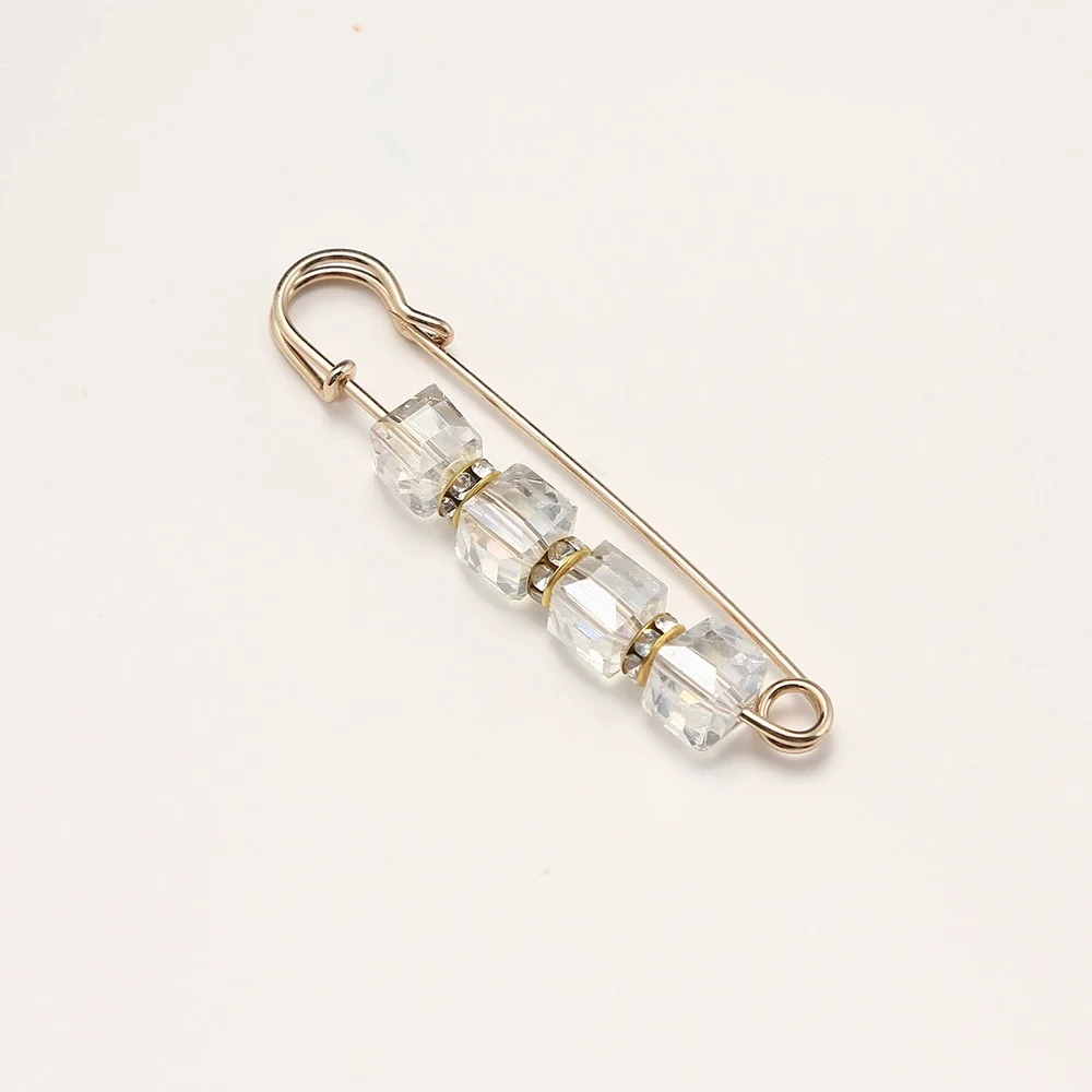 Heavy Duty Safety Pins Pearl Detachable Metal Fastener Brooch Reduce Waist For DIY Crafts Clothing Dress Jean Accessories