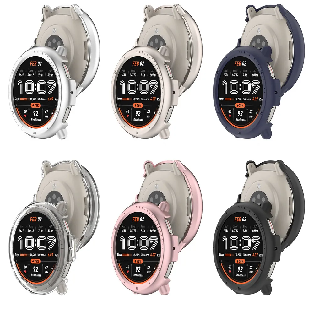 Чехол для Huami Amazfit Active2 A2437, полый защитный корпус, рамка, высокое качество, тонкие аксессуары для умных часов из ПК