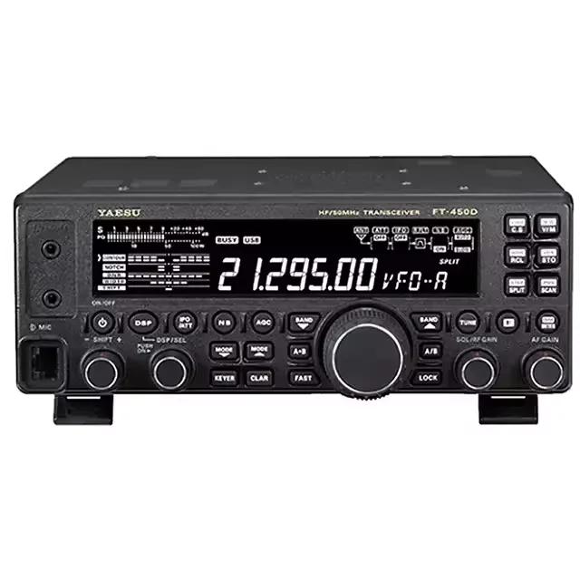 YAESU FT-450D 100W High Power AM FM Short Wave Vehicle Radio Digital Single Sideband Amateur HF VHF Transceiver