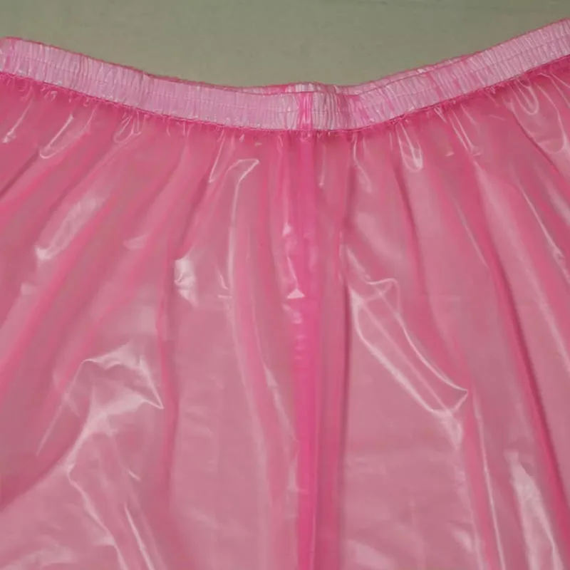 Sexy Men's Panties Sheer PVC Pants Boxer Shorts Women Soft Smooth Couple Erotic Plastic Briefs ABDL Waterproof Diaper Panties