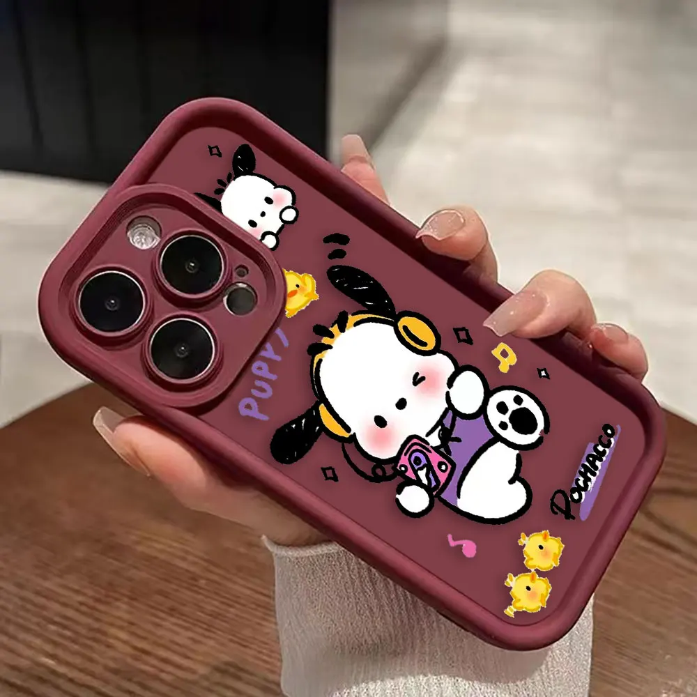 Anime Cute Dog P-Pochacco Phone Case For OPPO REALME C20 C21 C21Y C30 C31 C33 C35 C53 C55 C67 GT3 5 5I 5S 6I 7I 8 PRO 4G 5G Case