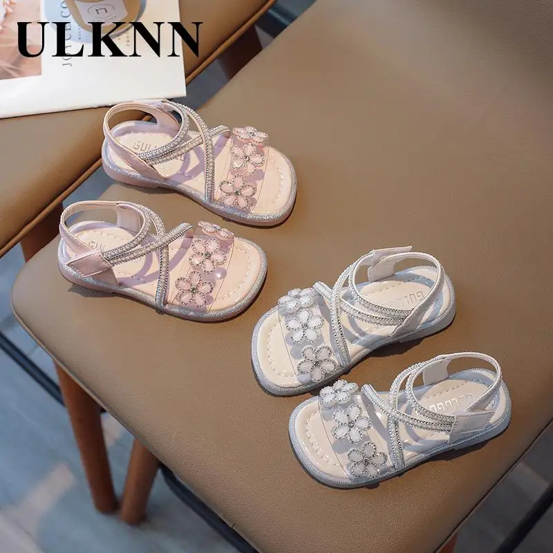 

Children Wear Sandals Princess Girls Pink Sandals 2023 Fashion Sandals Light Soft Bottom Little Girls Sandals Antiskid