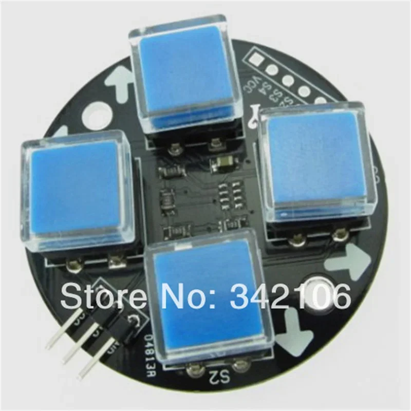 5Pcs Four-Button Touch Switch Module Independent AD Key for Electronics DIY Kit