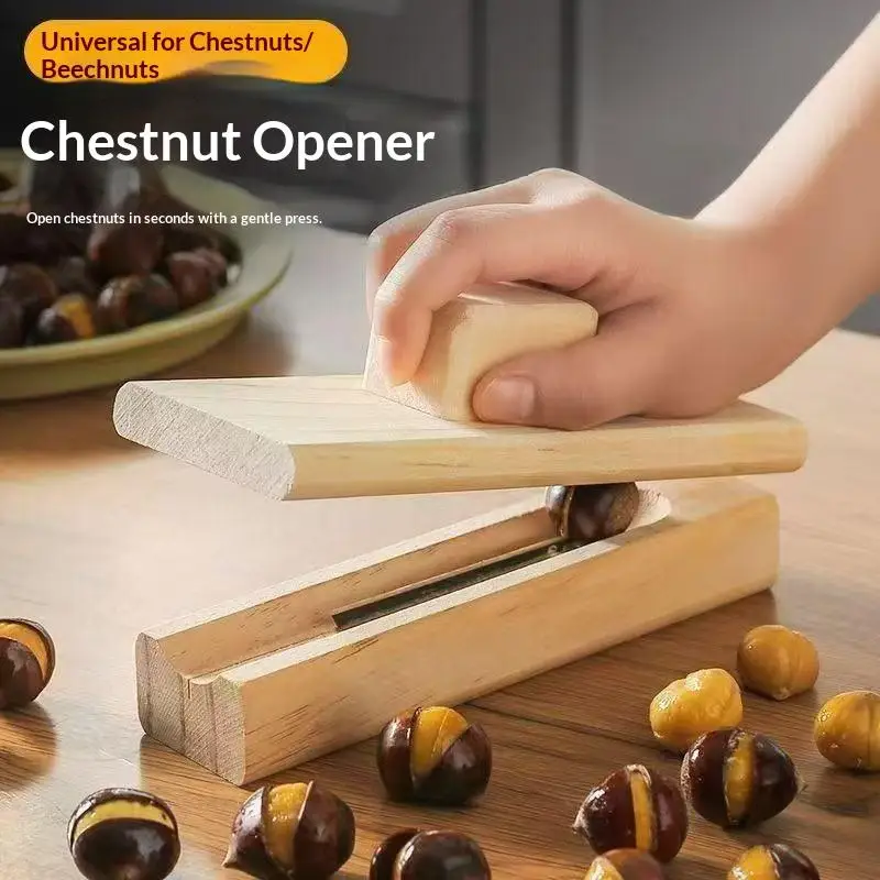 Chestnut Opener Chestnut Cracker Cutter Tool Multifunctional Chestnut Open Clip Walnut Cracker Manual Chestnut Peeling Tool