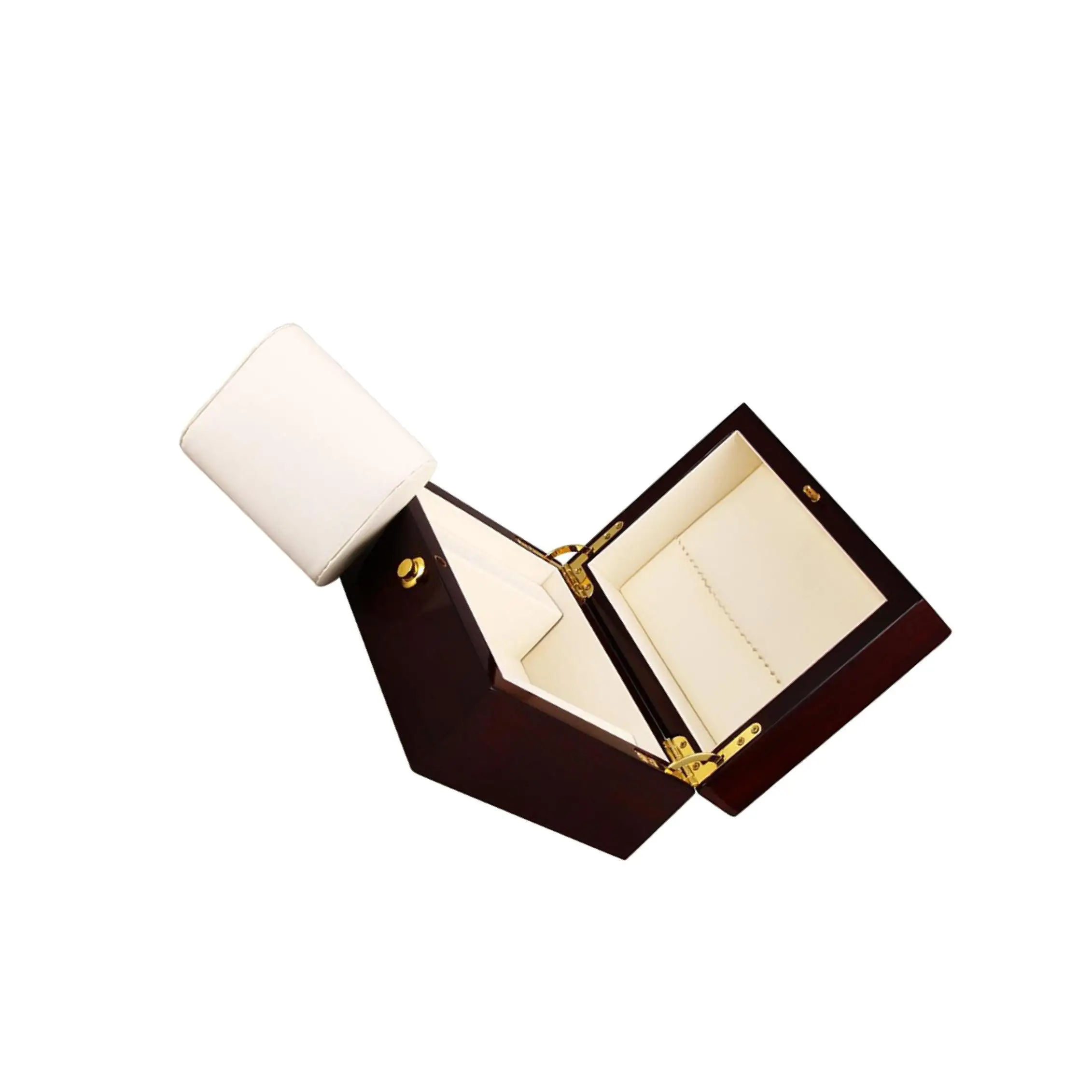 

Застежка из цельного дерева, чехол для браслета для часов, коробка для хранения браслета, дисплей с подушкой