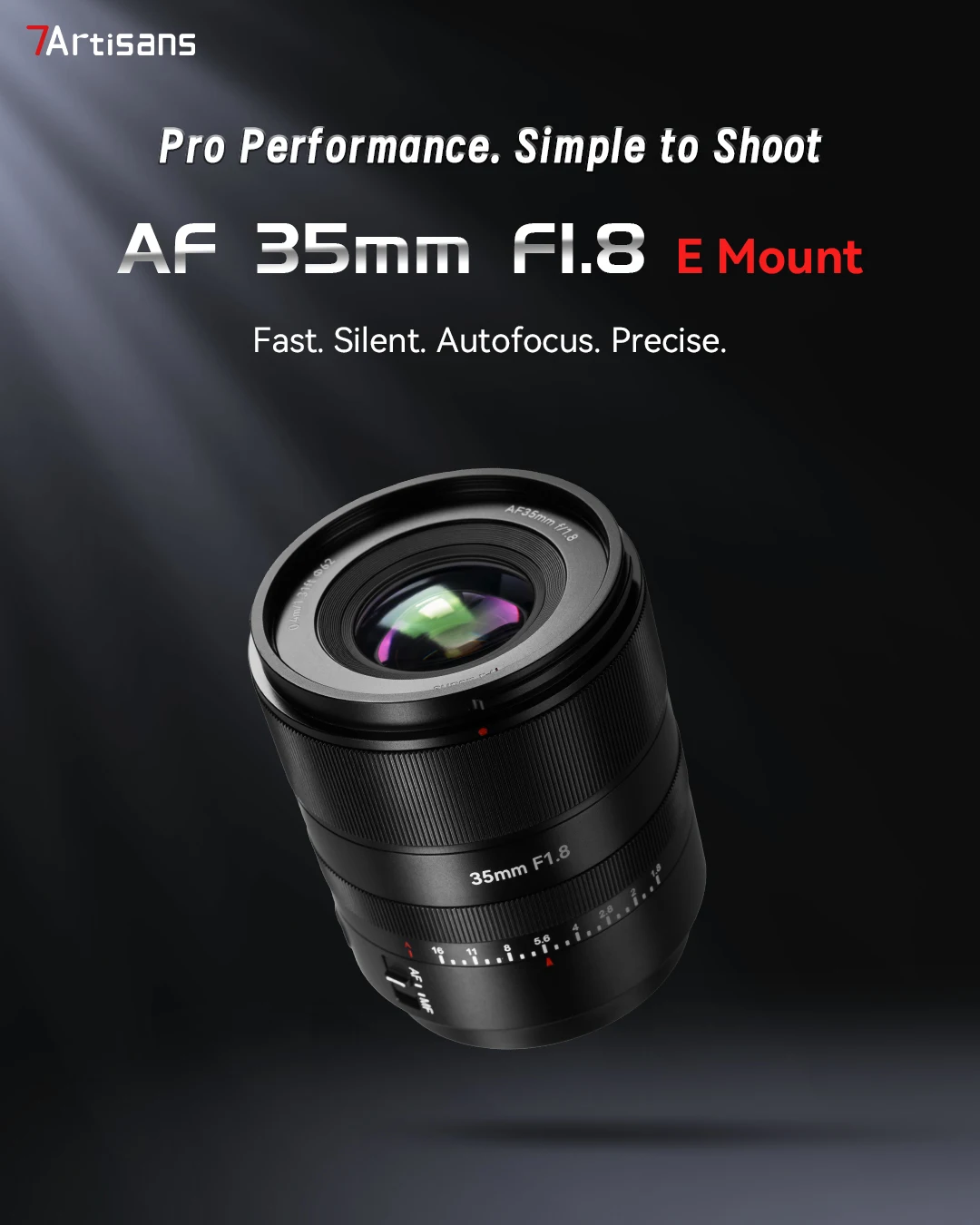 7artisans AF 35 mm F1,8 Vollformat-Prime-Kameraobjektiv mit großer Blende für Porträtfotografie mit Sony E Nikon Z Lumix L-Mount – Detail 1