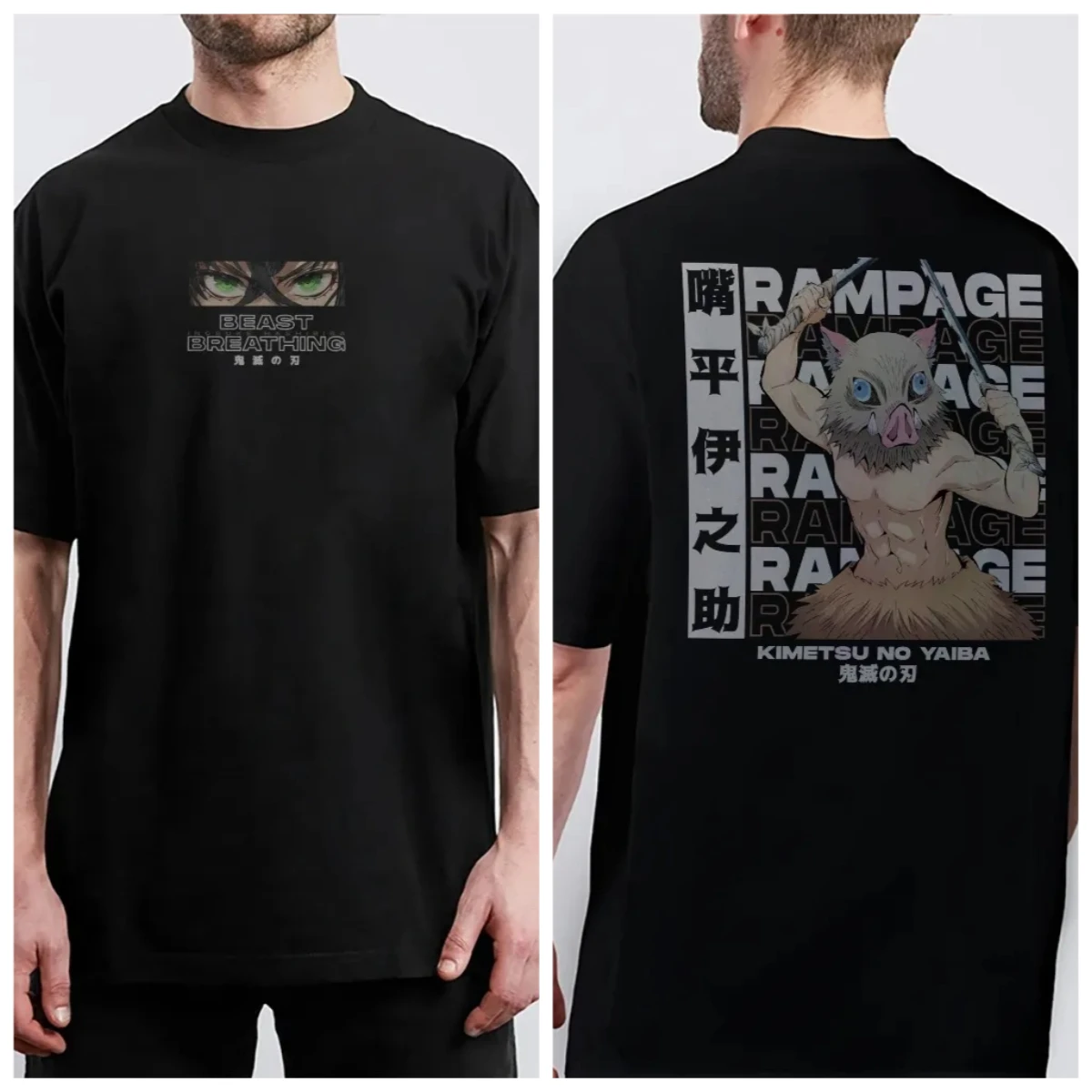 

Demon Slayer Japanese Hot-blooded Anime Classic Characters Sports Casual Short-sleeved Comfortable Half-sleeved Popular Top