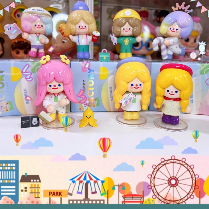 

Коллекционные игрушки-сюрпризы Rico Happy Factory Series: Настольные украшения, фигурки в стиле кавайи, аниме-модели, подарки (случайный стиль)