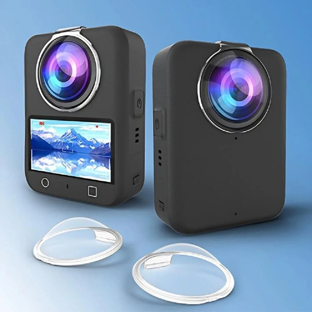 PULUZ Objektivschutz PC-Schutzabdeckung für DJI Osmo 360/ DJI Osmo 360 II Zubehör
