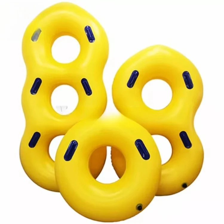 

Надувной круг для плавания (одноместный и двухместный), желтый, для аквапарков, водные горки, водное оборудование, игрушка, игра