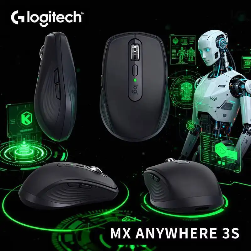 

Компактная мышь Logitech MX Anywhere 3S, эргономичный дизайн, перезаряжаемая, с быстрым прокруткой для портативных ПК Mac