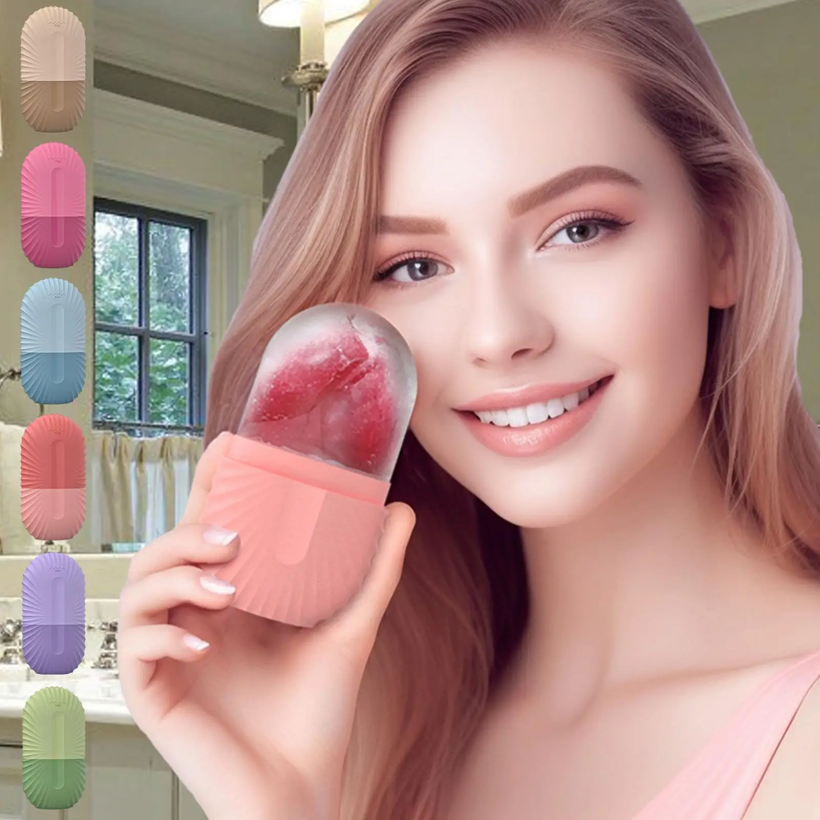 Ice Facial Roller Skin Care Beauty Lifting Contouring Tools Ice Cube Trays Ice Globe Balls Face Massager Skin Care Tool Gift