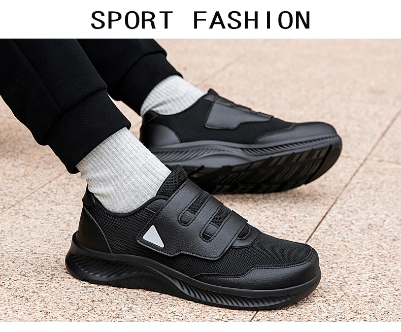 Herrenschuhe für breite Füße, geschwollene Füße, bequeme Freizeitschuhe, Daumen-Eversion-Verstellung, weiche, bequeme Mesh-Sneaker für Herren – Detail 9