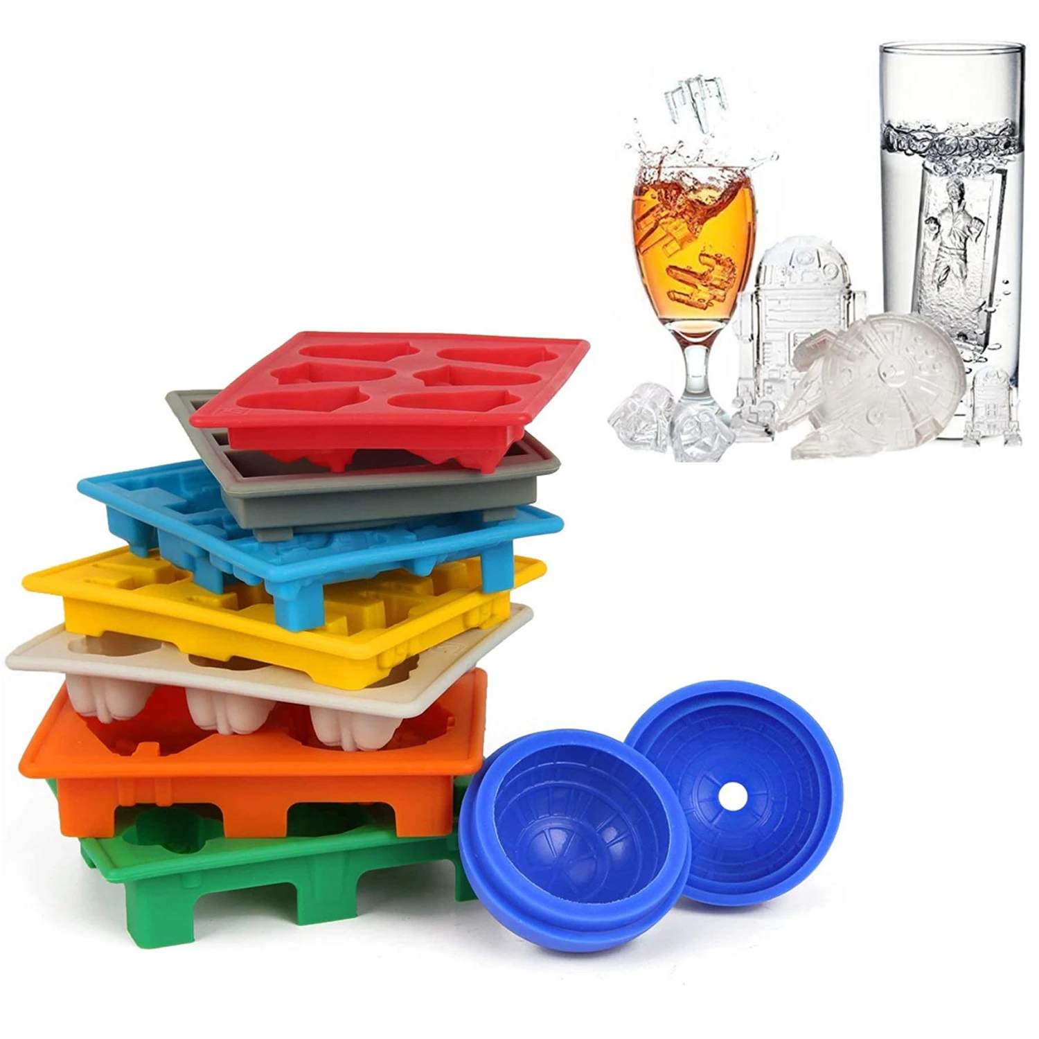 Cake Decoration Silicone Mold, Ice Cube Mold, Used for Baking Chocolate Gummies, and Ice Cubes