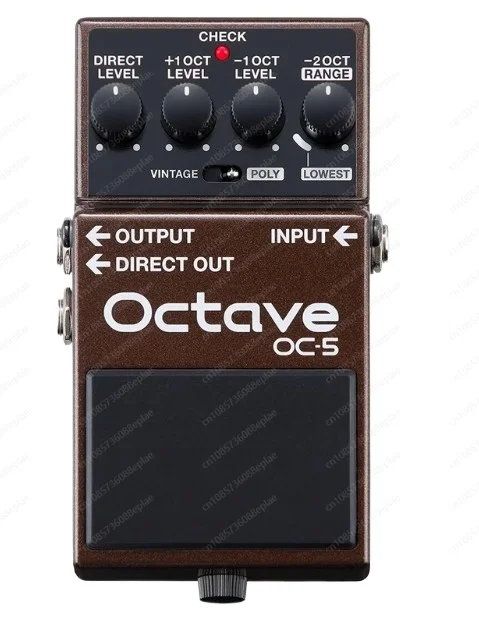 Pedal de octava Tecnología de seguimiento recién desarrollada para una respuesta más precisa y una sensación natural sin latencia Boss OC-5