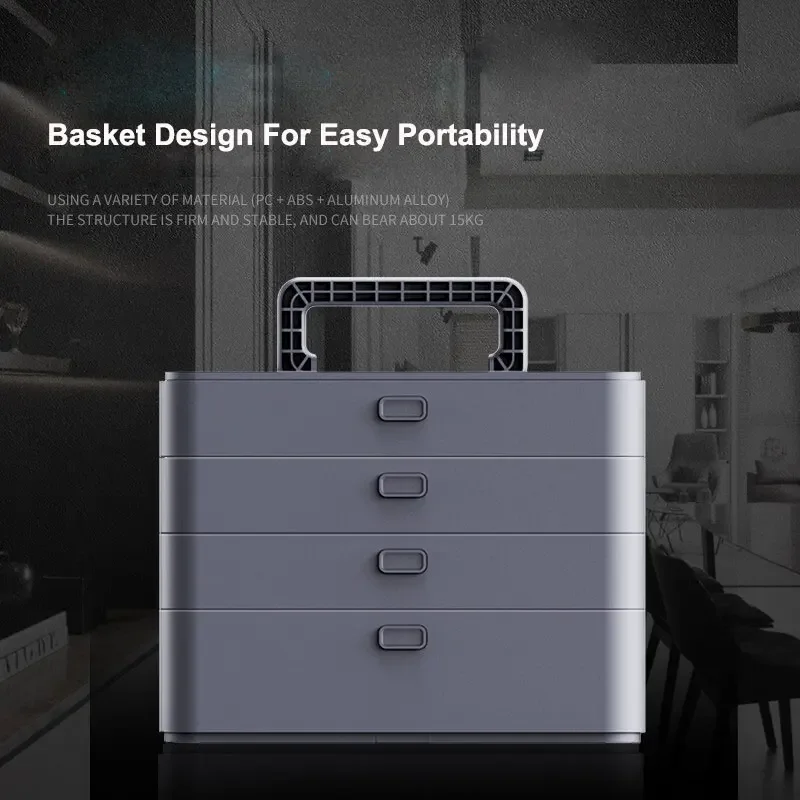 Household tool Combination Tools Box 4 Layer Suit Suitcase Storage Home Complete Toolbox  Electric Set Holder Multifunctional