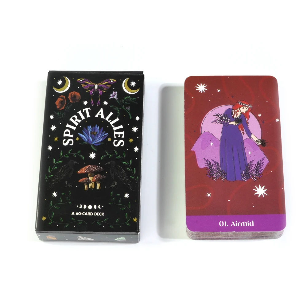 Spirit Allies Oracle Deck by Jill Pyle Spirit Guide Black Silver Oracle Goddess Plant