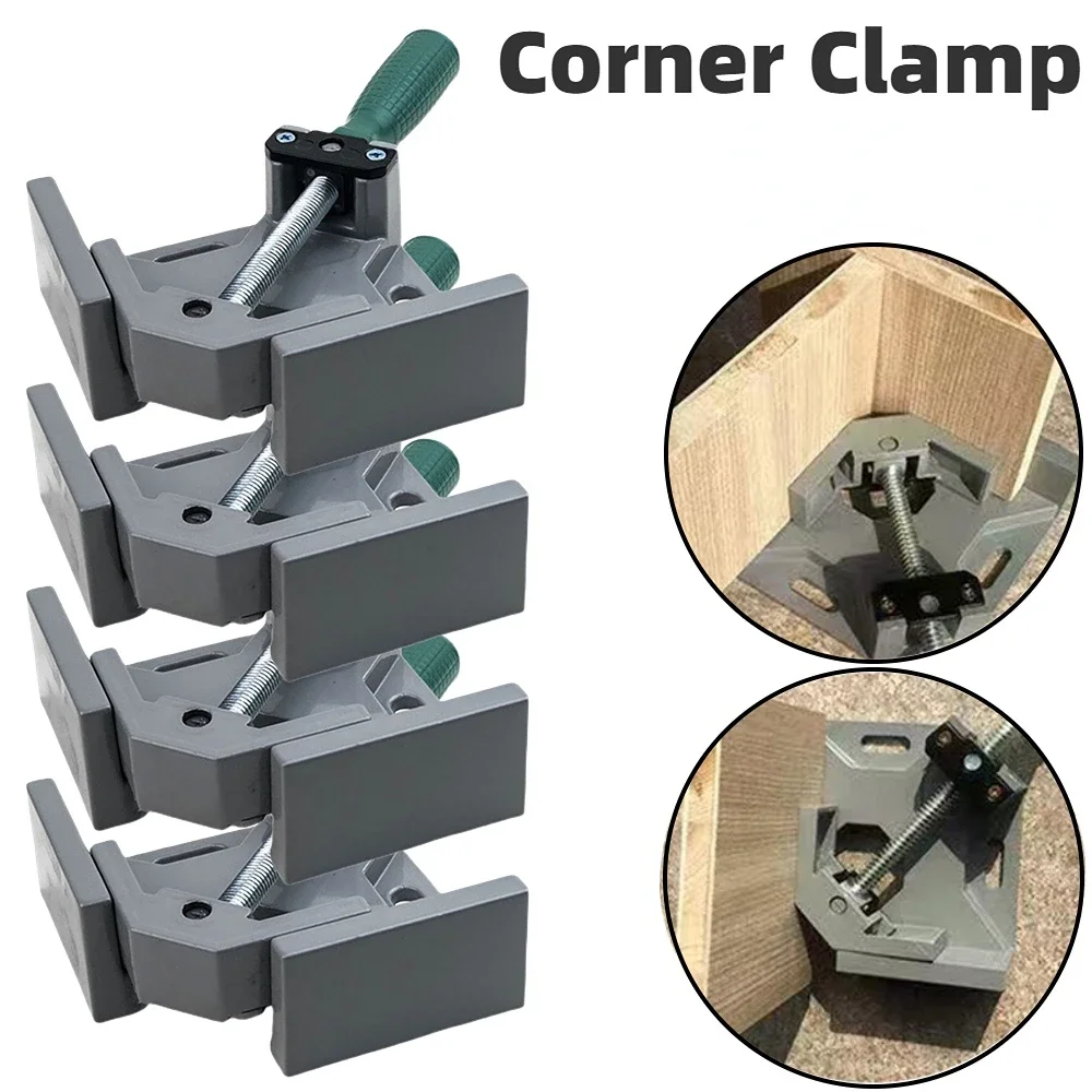 90 Degree Right Angle Clip Clamp Picture Frame Corner Clamp Right Angle Welding Woodworking Clamping Tool Aluminum Corner Clamp