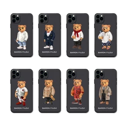 New Baron Filou Bear Soft Case For Iphone 15 14 13 12 11 Pro Mini 7 8 6 6s Plus Xr X Xs Max Se Phone Cover Fashion Fundas Capa