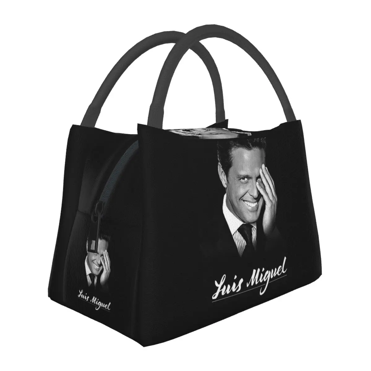 El Sol De Mexico Luis Miguel Bolsa Térmica para Almuerzo para Mujer, Contenedor de Alimentos para Picnic, Nevera Portátil, Bolso Térmico para Almuerzo