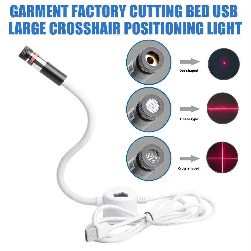 

Red Laser Sewing Laser Guide Adjustable Hose 5MW/100MW Sewing Machine Light Dot Line Cross Head USB Powered
