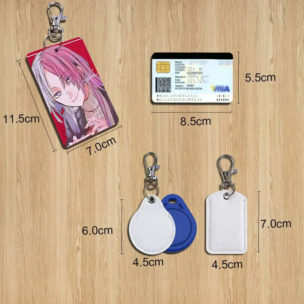 Sigma Osamu Dazai Bungo Stray Dogs Card Holder Keychain Key Ring Door Lock Access Protective Case For Security Gift