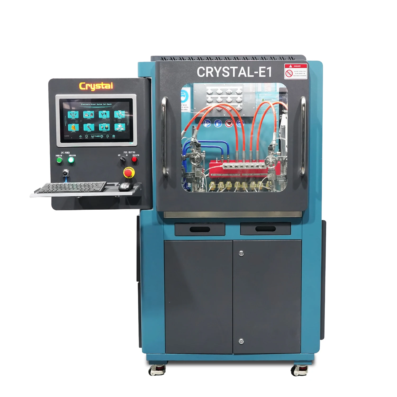 4-Channel High Pressure Common Rail Diesel Injector Simultaneous Test Bench and Calibration Machine CRYSTAL -E1