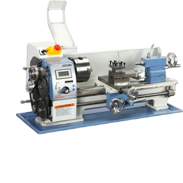 WM210v 38mm small lathe spindle Variable Speed Metal Lathe With Milling Digital Display Bench top