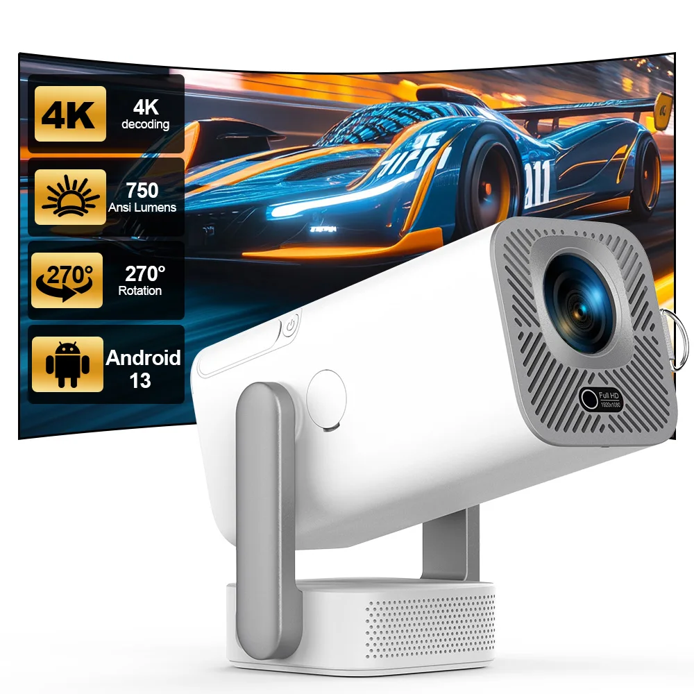 TD80Pro 4K Android Projector TD80 Pro WiFi 3D 1080P Full HD 8W Speaker Home Theater  Portable Beam Mini Projector Upgrated TD80W