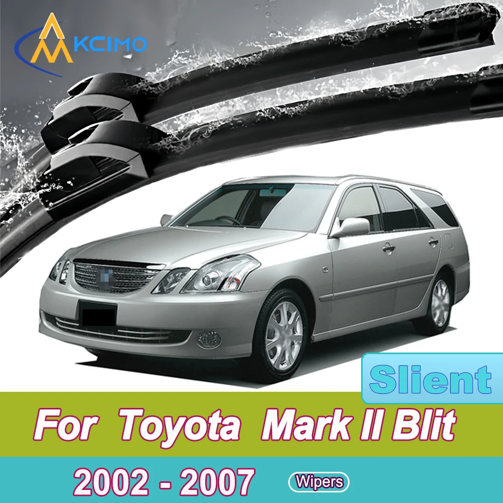 

Quiet Beam Wiper Blades 2pcs Windscreen Window Car Accessories For Toyota Mark II Blit X110 2002-2007