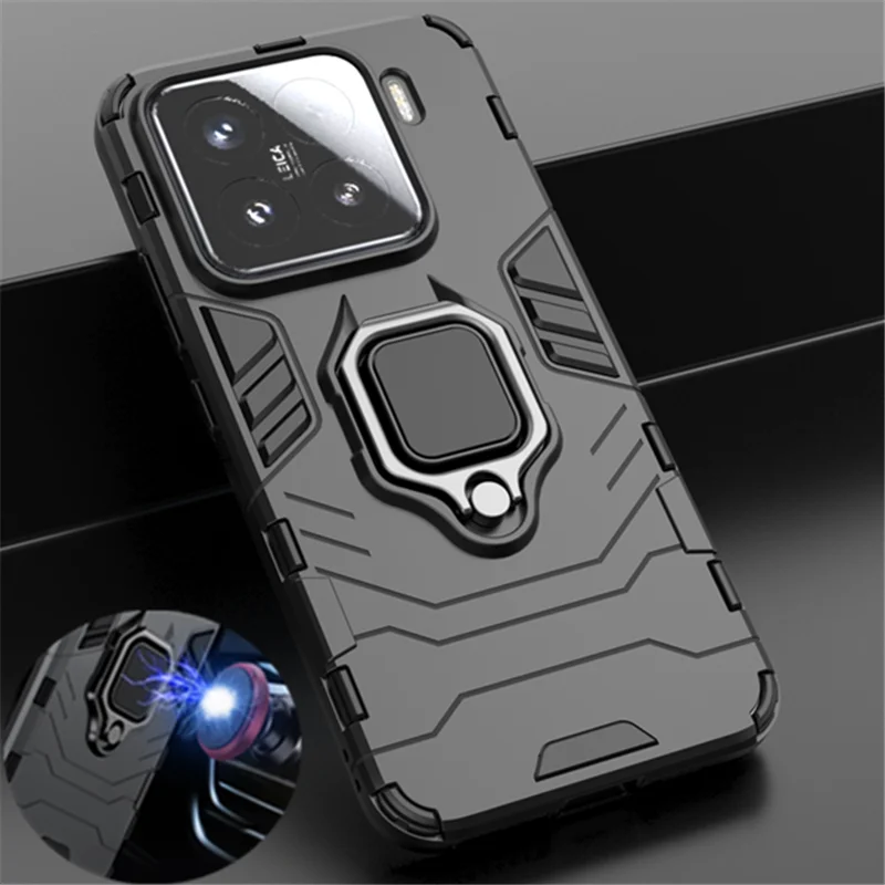 Armor Shockproof Coque For Xiaomi 15 Pro / Xiaomi 15 5G Magnetic Ring Stand Holder Cover For Mi15 15Pro Phone Case