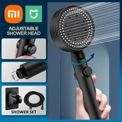 Xiaomi-Cabezal de ducha Mijia, alcachofa con ahorro de agua, 5 modos, ajustable, alta presión, pulverizador de mano, accesorios de baño