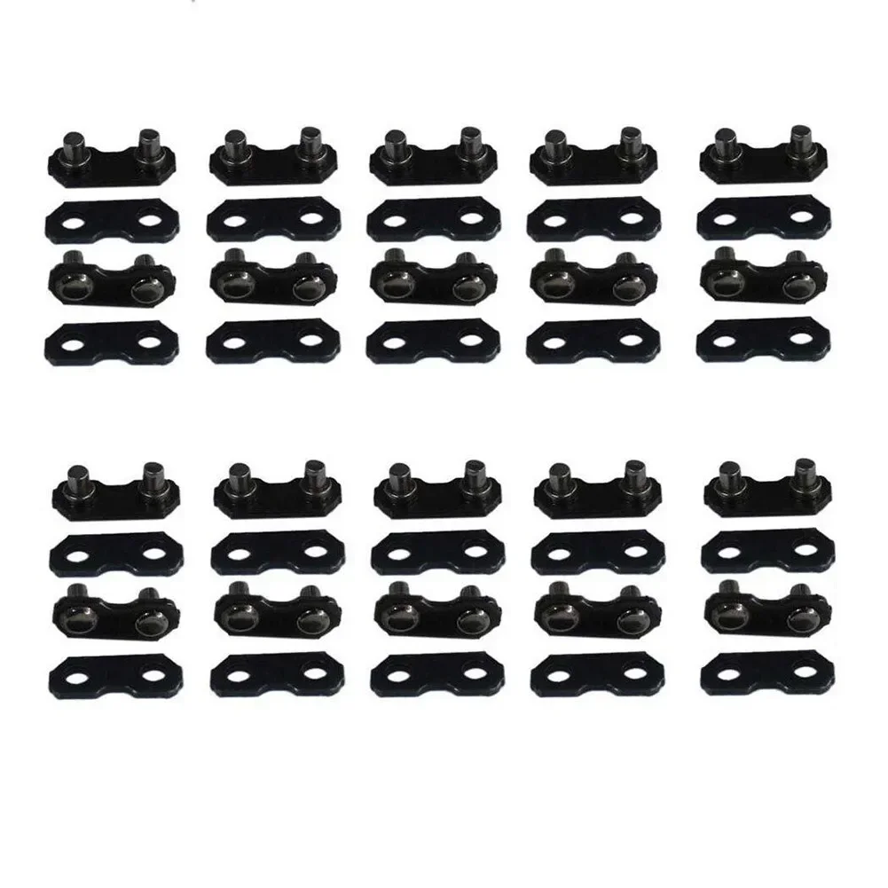 91 Master Chain Links Black Chainsaw For 3/8-LP Type Kits Link Repair Straps Tie 0.050" & 0.058" 4.34mm/0.171"