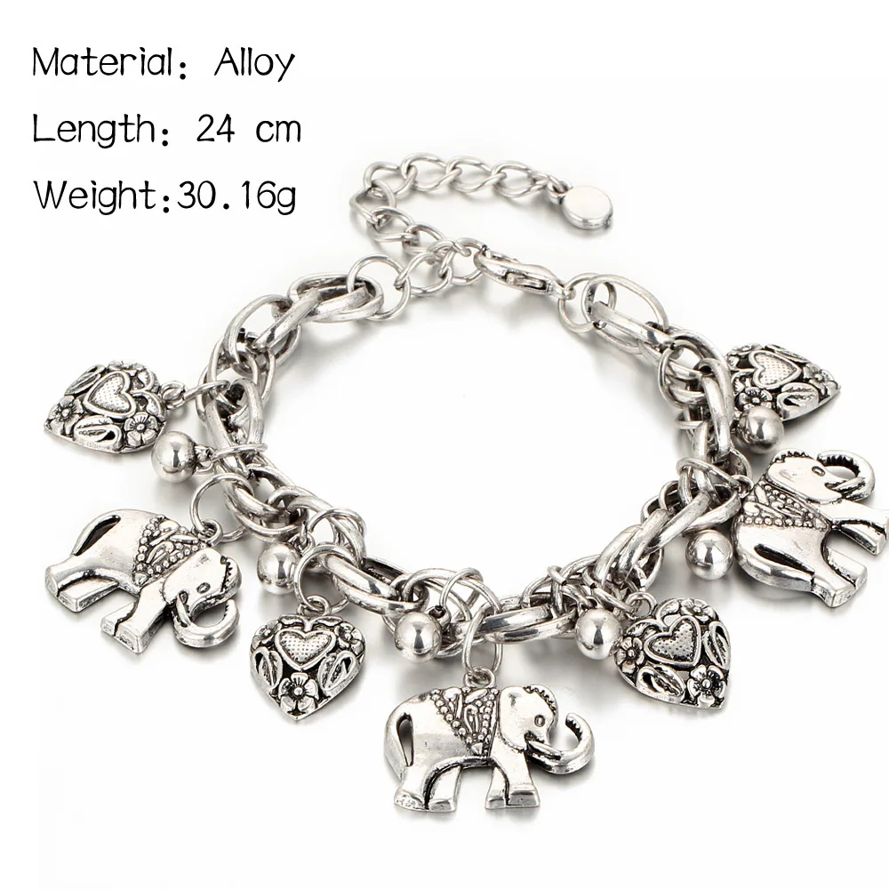 Vintage ethnische übertriebene Münze Anhänger Armbänder für Frauen Boho Silber Farbe geschnitzte geometrische indische Armbänder Jhumka Schmuck – Detail 19