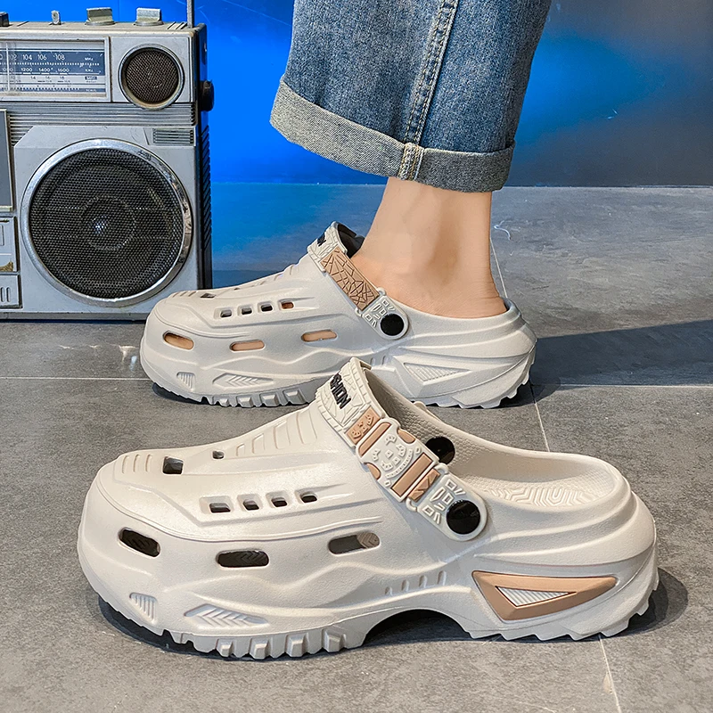 Men Slippers Non-Slip Soft Bottom Flip Flop Summer Sandals Big Size 44 45 Men's Clogs Sandals Man Home Garden Shoes Comfortable