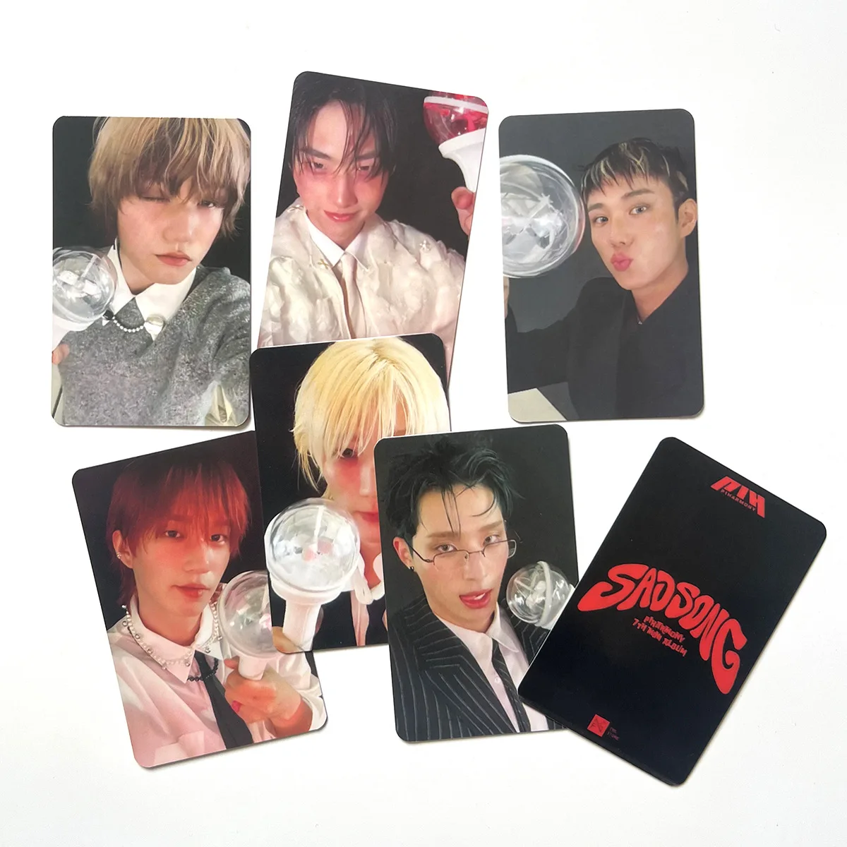 6Pcs/Set KPOP P1Harmony HD Photocards Mini Album SAD SONG Double Sides LOMO Cards THEO SOUL KEEHO JIUNG Postcard Fans Collection