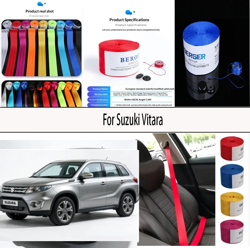 

For Suzuki Vitara Car Seat Belt Seatbelt Webbing Lap Retractable Safety Strap 48MM